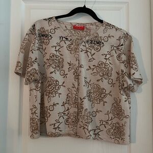 Floral Beige Top